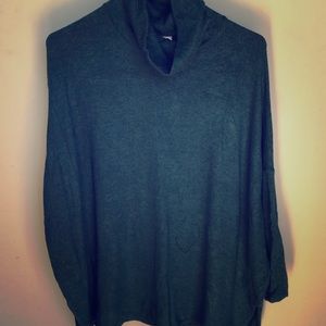 Anthropologie hunter green soft tunic